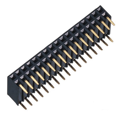 4.3mm Height Concave Bending Female Header Connector 1U PA6T Material